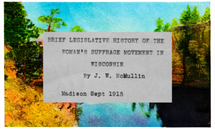 HISTORIC HEADLINES: WISCONSIN WOMEN’S SUFFRAGE