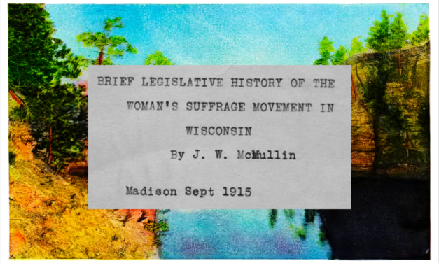 HISTORIC HEADLINES: WISCONSIN WOMEN’S SUFFRAGE